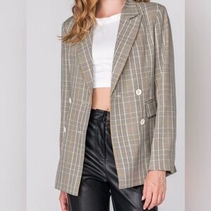 FORE Oversized Women’s Plaid Blazer